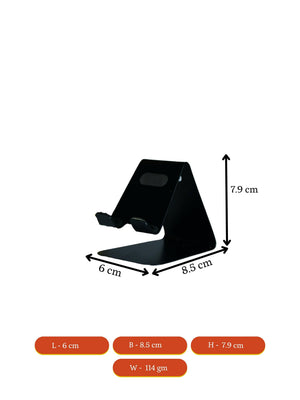 Mayii - Trendy Black Metal Phone Holder - Perfect Gift - MAYII - Mayii