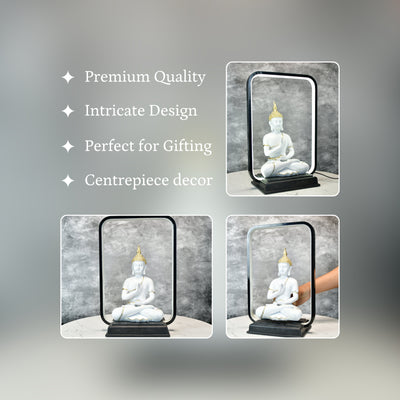 Mayii White & Gold Buddha LED Figurine image 3