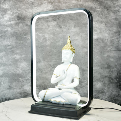 Mayii White & Gold Buddha LED Figurine