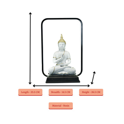 Mayii White & Gold Buddha LED Figurine image 4