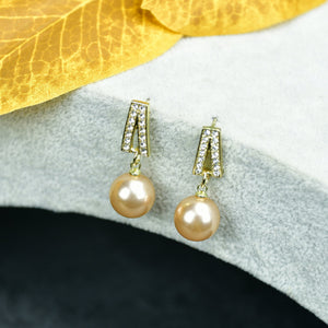 MAYII White Lining Gold Stainless Steel Earrings - One Size - Mayii - Mayii