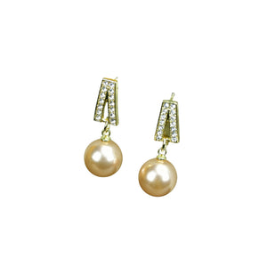 MAYII White Lining Gold Stainless Steel Earrings - One Size - Mayii - Mayii