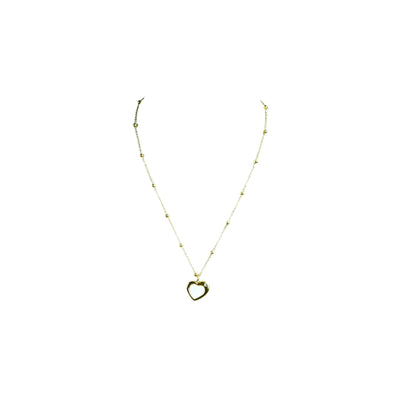 MAYII White Love Pendant Necklace Gold Stainless Steel - One Size