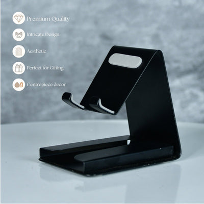 Mayii - White Padded Metal Phone Stand with Card Holder image 4