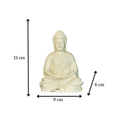 Mayii White Resin Buddha