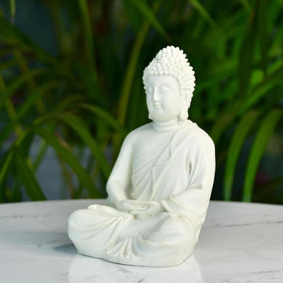 Mayii White Resin Buddha