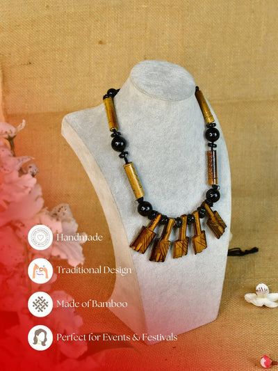 Mayii's Bamboo Hammer Necklace: Handcrafted Trendy Accessory