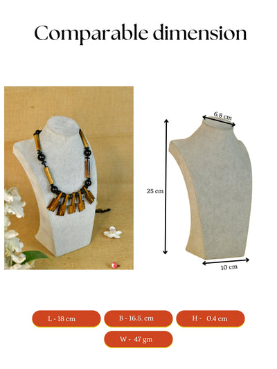 Mayii's Bamboo Hammer Necklace: Handcrafted Trendy Accessory