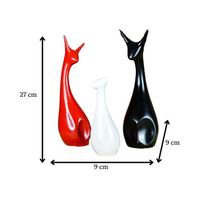 MAYII Resin Cat Figurine Set - Elegant Tabletop Decor image 4